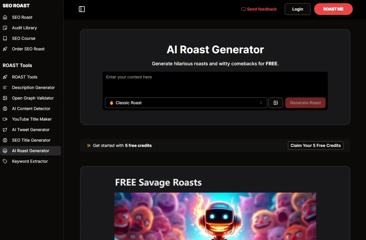 AI Roast Generator