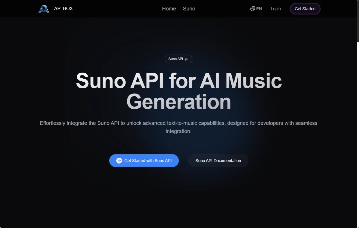 API.box: Suno API for AI Music Generation (Unofficial)