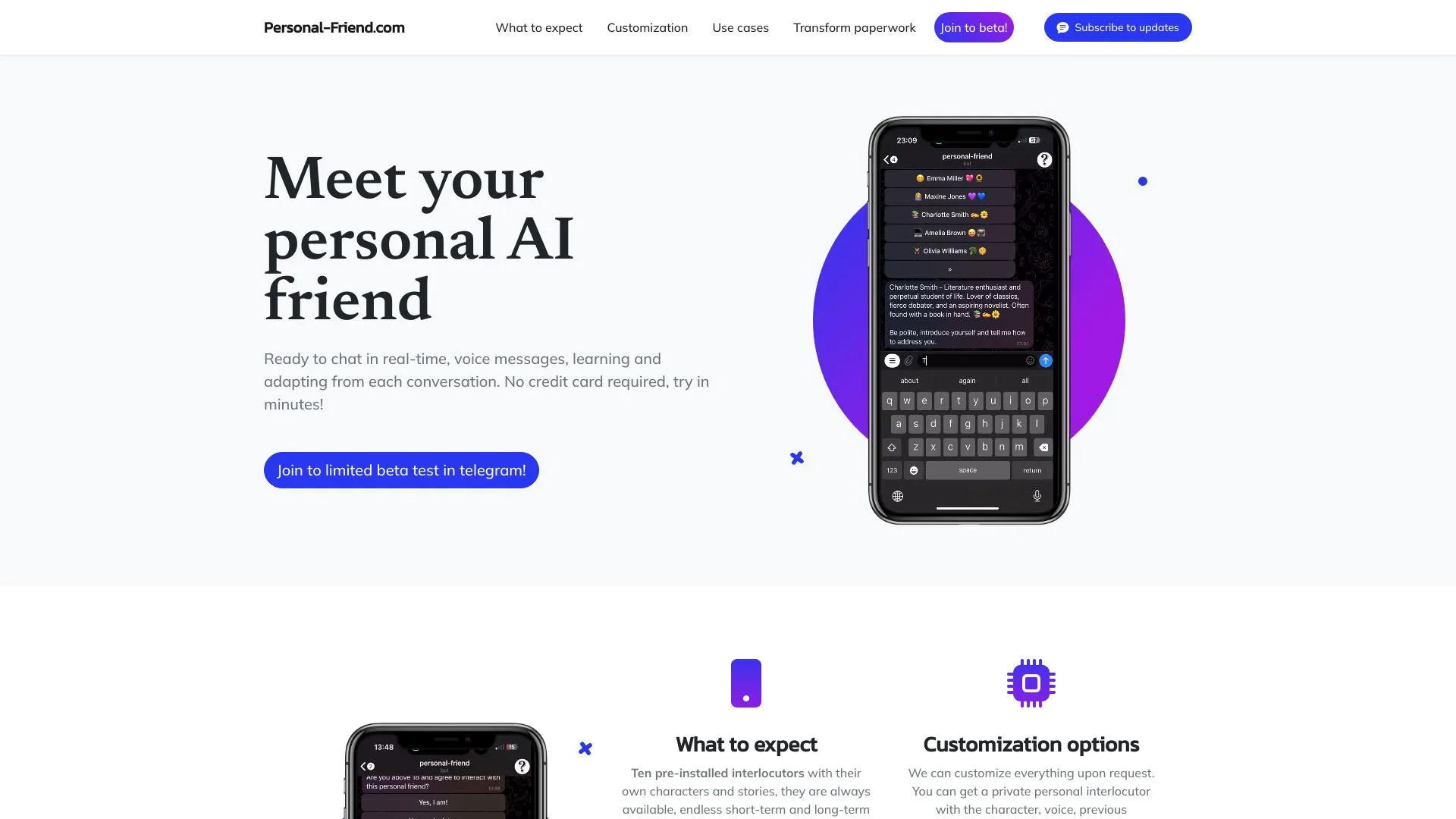 Personal-Friend.com - AI Friend is here!