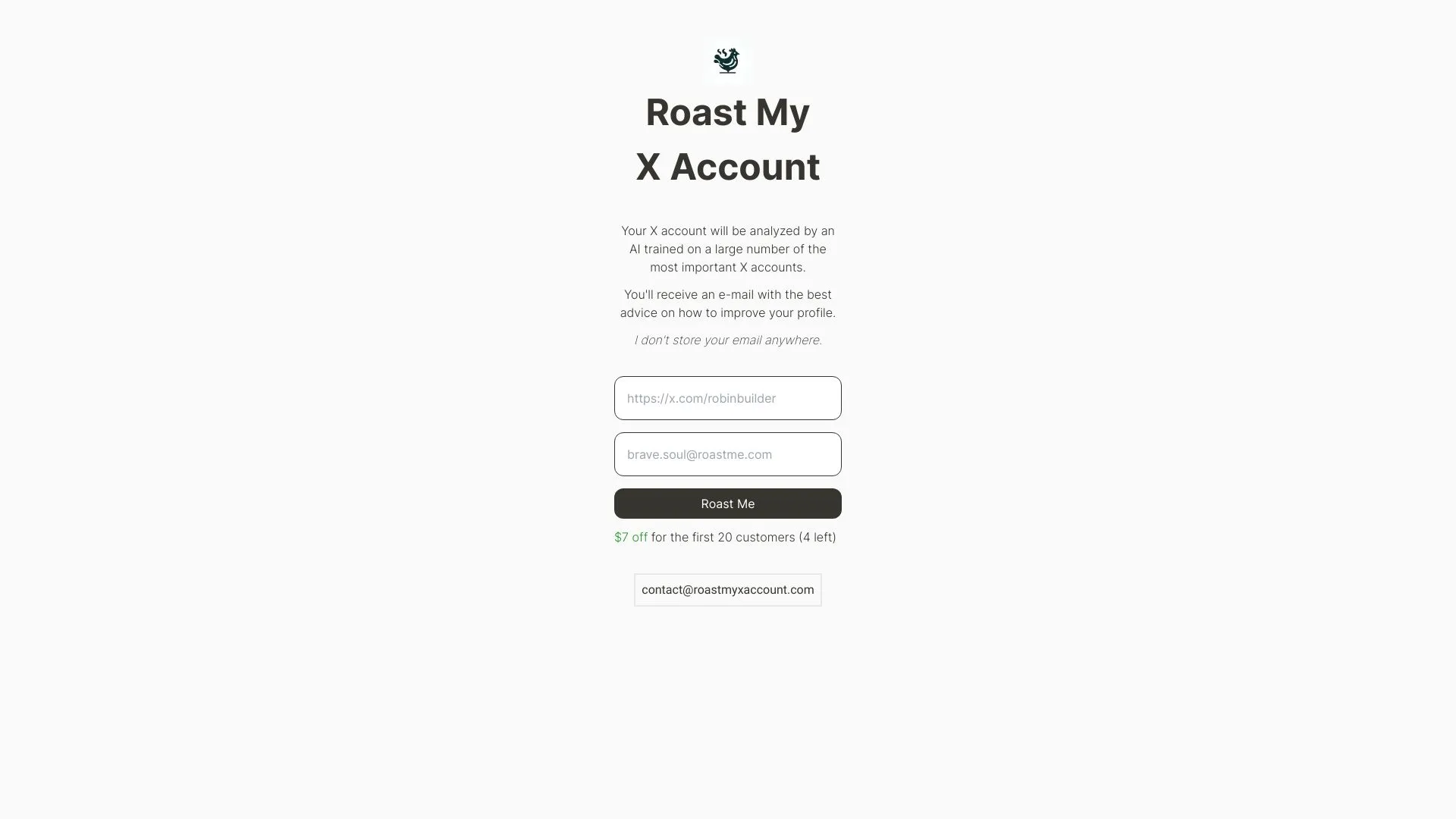 Roast My X Account
